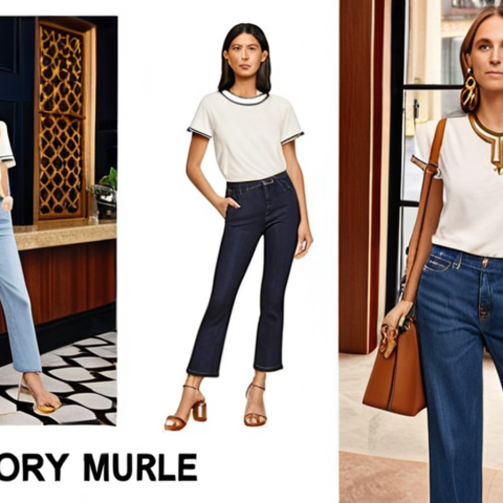 **Image:** A split-screen showcasing a Tory Burch Miller sandal styled with a casual outfit (jeans and a t-shirt) on one side, and a Celine sandal styled with a more formal outfit (a dress or slacks and blouse) on the other. The background should reflect the corresponding setting (e.g., a cafe for the Tory Burch, an office or upscale restaurant for the Celine).