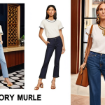 **Image:** A split-screen showcasing a Tory Burch Miller sandal styled with a casual outfit (jeans and a t-shirt) on one side, and a Celine sandal styled with a more formal outfit (a dress or slacks and blouse) on the other. The background should reflect the corresponding setting (e.g., a cafe for the Tory Burch, an office or upscale restaurant for the Celine).