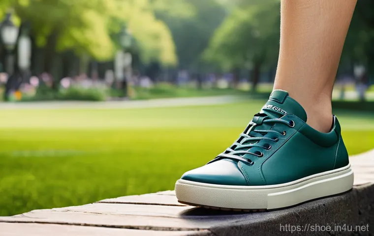 제옥스 브레서블 슈즈와 ECCO 쿨360 비교 - A gender-neutral person, dressed in smart-casual attire, confidently walking on a clean, sunlit urba...