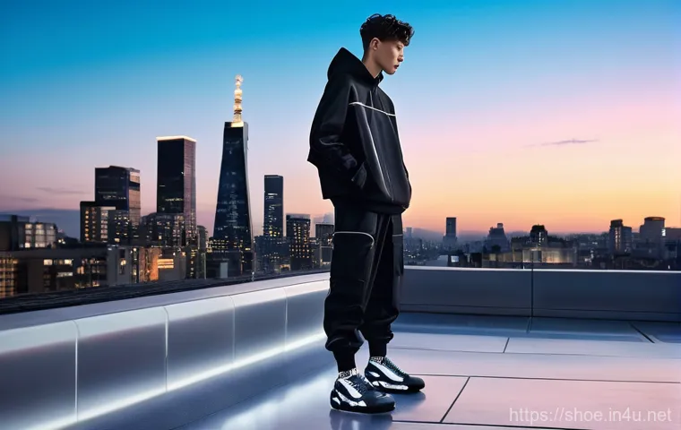 구찌 하이탑 스니커즈와 프라다 클라우드버스트 비교 - **Gucci Rhyton: Vintage Charm in an Urban Setting**
    A stylish individual, appearing to be in the...